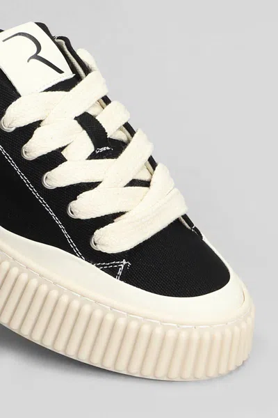 Rhun Low-top Canvas Sneakers In Black