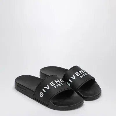 Shop Givenchy Slippers With Logo In Black