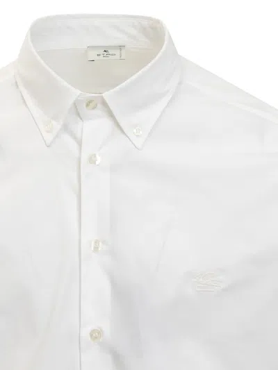 Etro Long-sleeved Roma Shirt In White