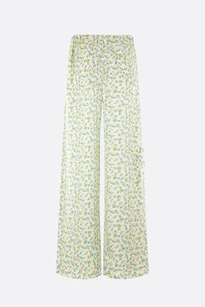 Cormio Floral-print Drawstring-waist Trousers In Multicolour