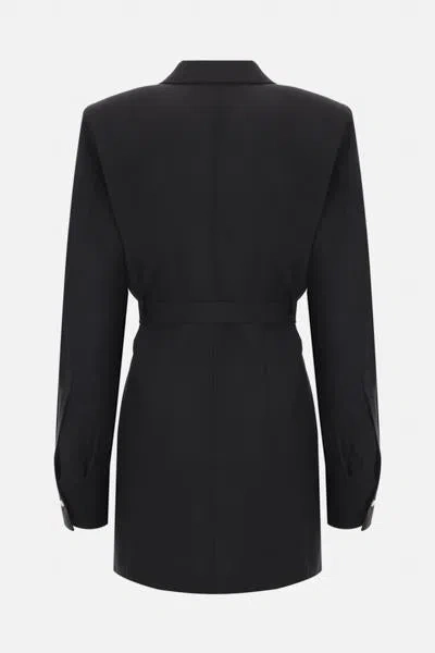 Prada Einreihige Jacke Aus Leichtem Mohair In Black