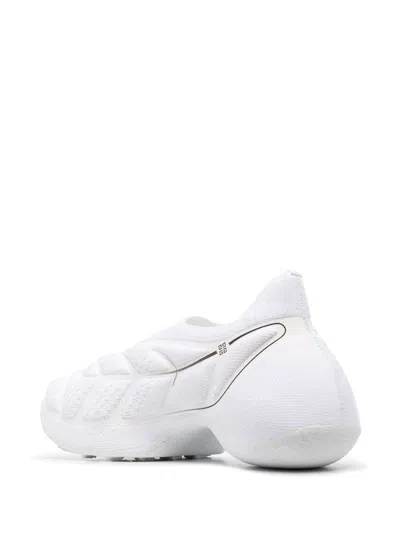 Givenchy White Fabric Tk-360 Slip On Sneakers In White
