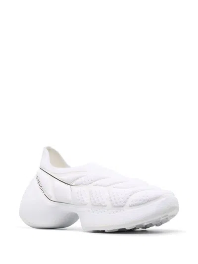 Givenchy White Fabric Tk-360 Slip On Sneakers In White