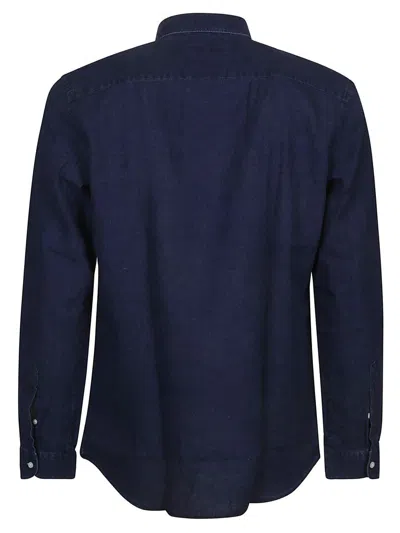 Fay Tailored Long Sleeves Cotton Shirt In Blue
