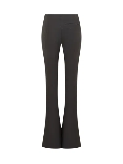 Ambush Split-front Virgin Wool Trousers In Black