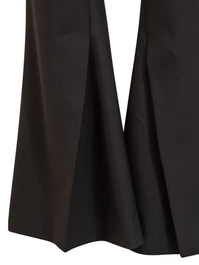 Ambush Split-front Virgin Wool Trousers In Black