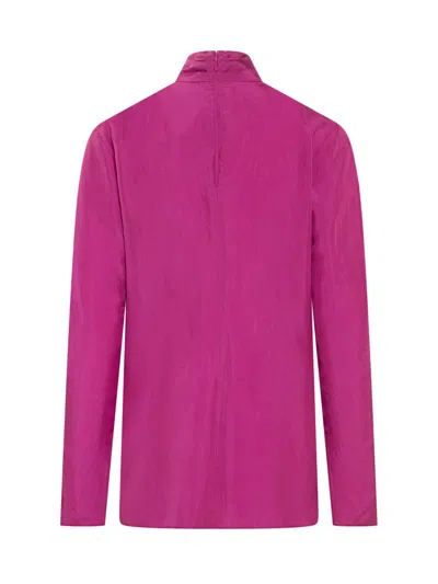 Dsquared2 Tie Neck Blouse In Purple