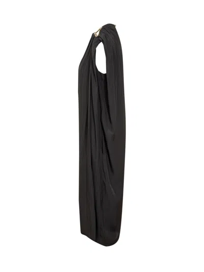 Lanvin Synthetic Fibers Dress In Brown