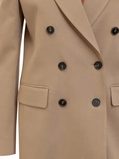 Msgm Women's Jacket Sand Arena | Size 42 | 41mdg09y Color 24701023 In Beige