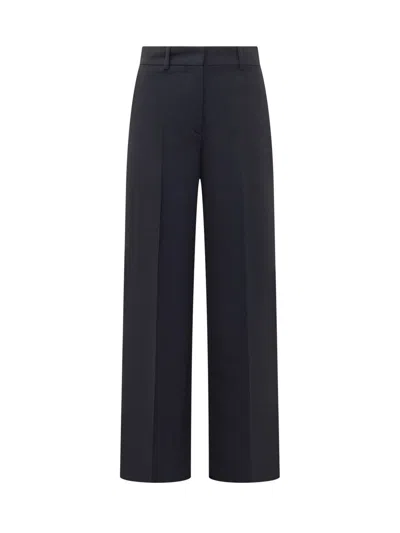 Off-white Off White Formal Over Wool Trousers In Blue