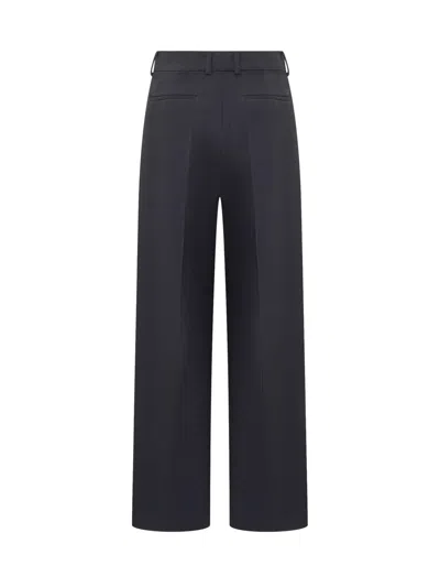 Off-white Off White Formal Over Wool Trousers In Blue