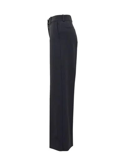 Off-white Off White Formal Over Wool Trousers In Blue