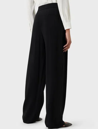 Shop Emporio Armani Trousers In Nero-black
