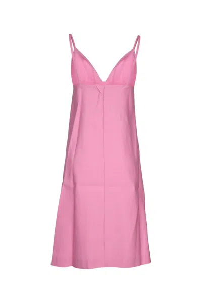 Jacquemus Slip Dress Featuring Dart Detailing In Pink