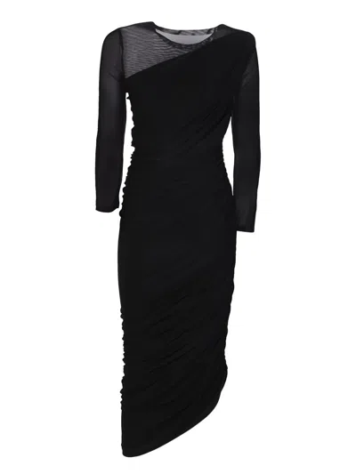 Norma Kamali Diana Midi Dress - Women's - Polyester/spandex/elastane In Black