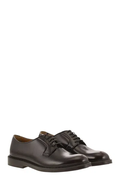 Shop Doucal's Berby In Brushed Leather In Red