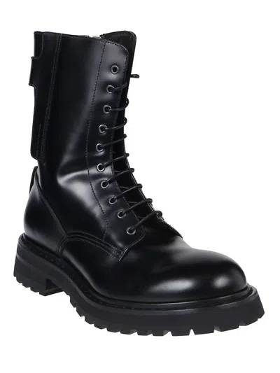 Premiata Lace-up Boots In Black
