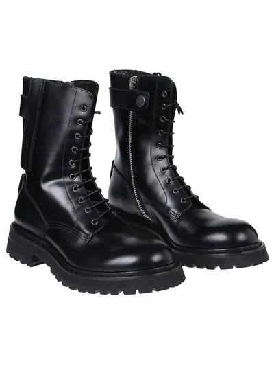 Premiata Lace-up Boots In Black