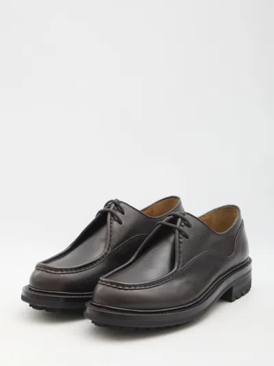 Church's Burnt Leather Lymington Lace Up Shoes In Brown