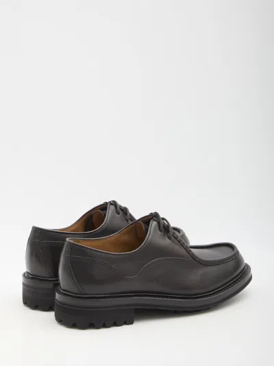 Church's Burnt Leather Lymington Lace Up Shoes In Brown