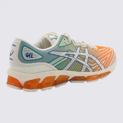 Asics White And Multicolour Gel-quantum 360 Vii Sneakers In Red