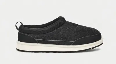 Ugg Tasman Mens Padded Insole Leather Slide Slippers In Black
