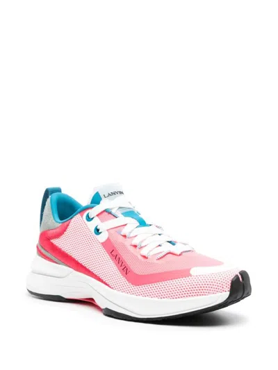 Lanvin L-i Paneled Low-top Sneakers In Multi