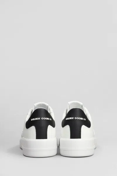 Golden Goose Mens Silver Com Pure Star Bio Logo-print Faux-leather Low-top Trainers In White