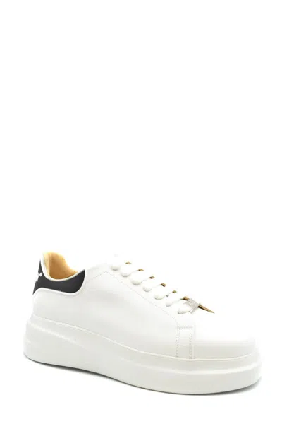 Philipp Plein Low-top Sneakers With Calf Leather Upper In White