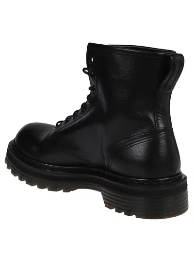 Premiata Lace-up Ankle Boots Volanato In Black