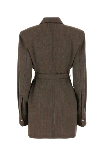 Prada Blazer Wool Pinstripe Pattern In Multicoloured