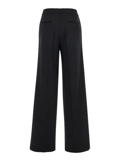 Pt Torino Belt Loop Belt Casual Pants In Black