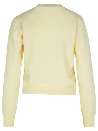 Fabiana Filippi Platinum Buttoned Knitted Cardigan In Beige
