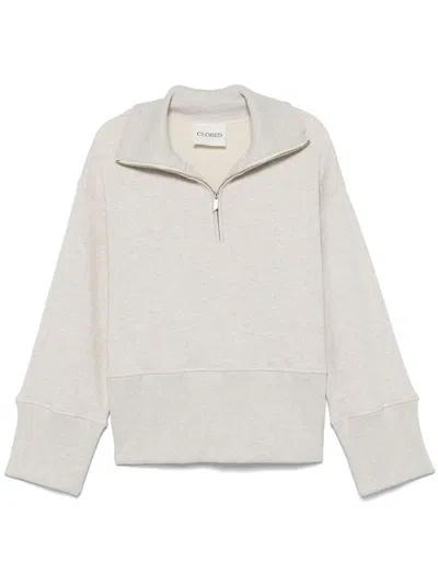 Closed Zip-up Sweatshirt In 277 Sabbia Beige