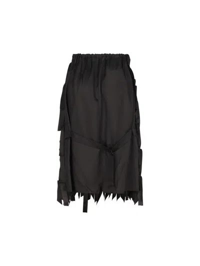 Prada Rock Mit Schleifenverzierung In Black