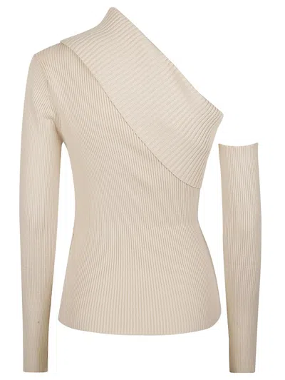 Federica Tosi Asymetrical Sweater In White
