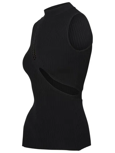 Attico Viscose Top In Black