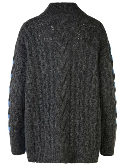 Stella Mccartney Two-tone Alpaca Blend Turtleneck Sweater In Multicolor