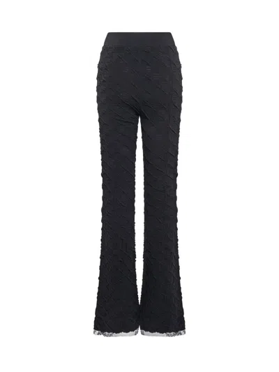 Ambush Black Monogram Lounge Pants In Black