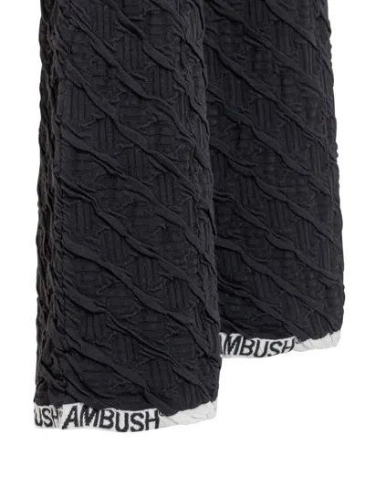Ambush Black Monogram Lounge Pants In Black