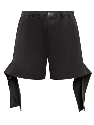 Coperni Knotted Shorts In Black