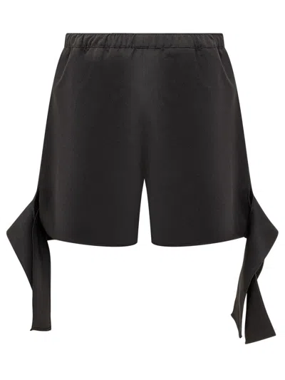 Coperni Knotted Shorts In Black