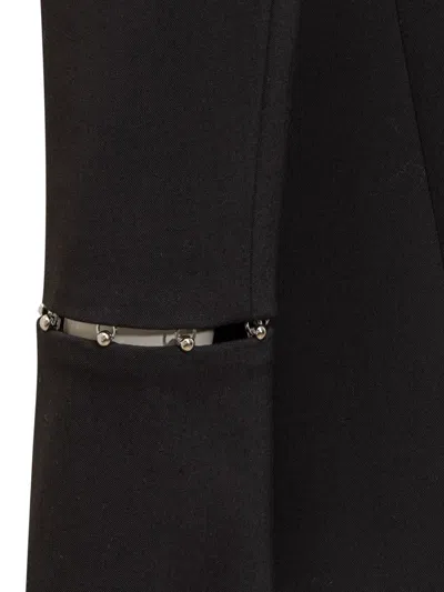 Del Core Cut Out Blazer In Black