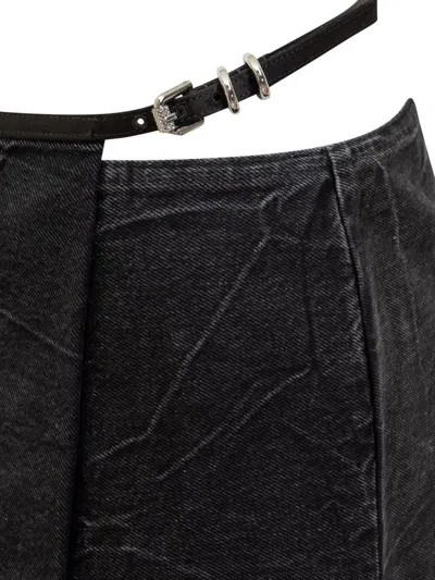 Givenchy Stylish Denim Mini Skirt For Women In Black
