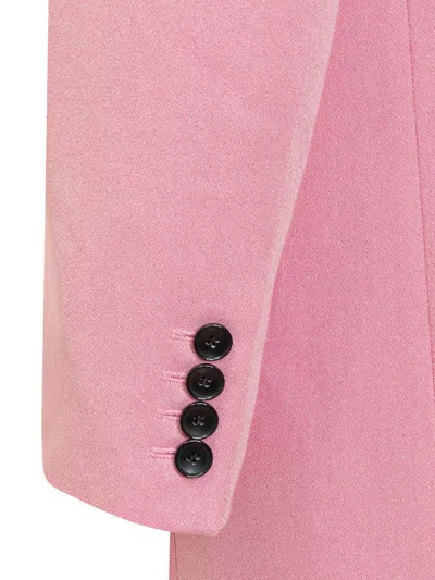 Isabel Marant Double-breasted Nevim Blazer With Peak Lapel 40 Italian Size In Pink
