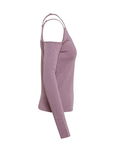 Jw Anderson Top Asimetric In Pink