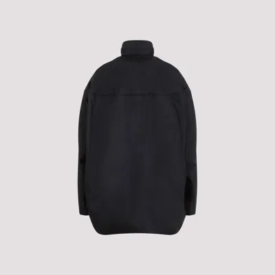Marni Black Front Zipped Nylon Jacket In Black