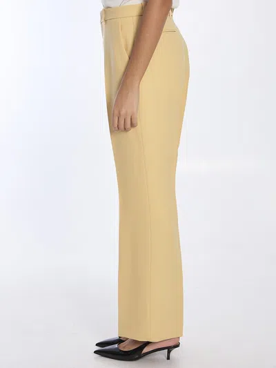 Gucci Wool Straight-leg Pants In Yellow