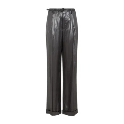Polo Ralph Lauren Ralph Lauren Leather Pant In Grey