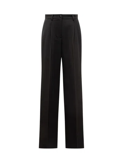 Dolce & Gabbana Straight Leg Tailored Trousers In Black